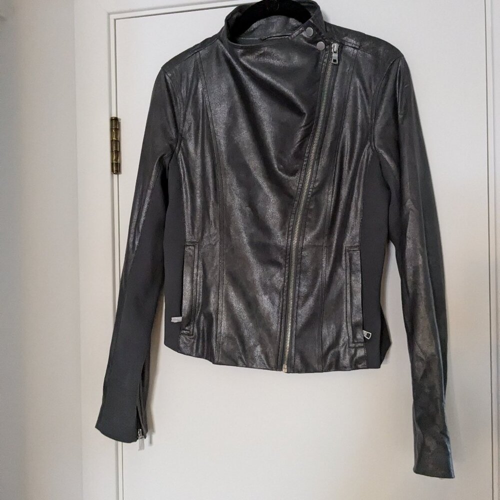 Armani Exchange Shiny Silver Jacket